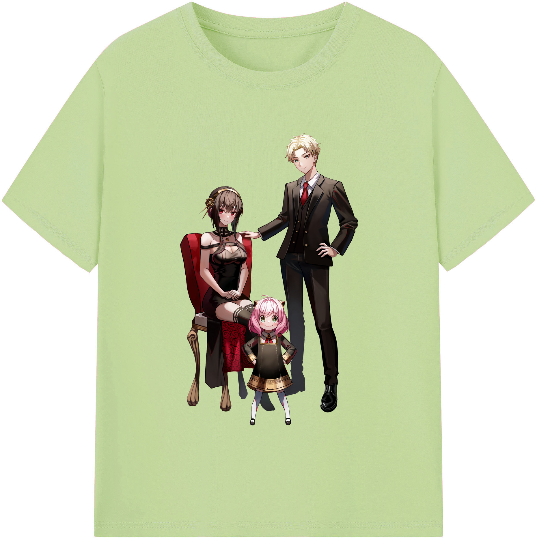 （画像用） SPY×FAMILY间谍家家酒 綿100％半袖Tシャツ（フロントプリント）